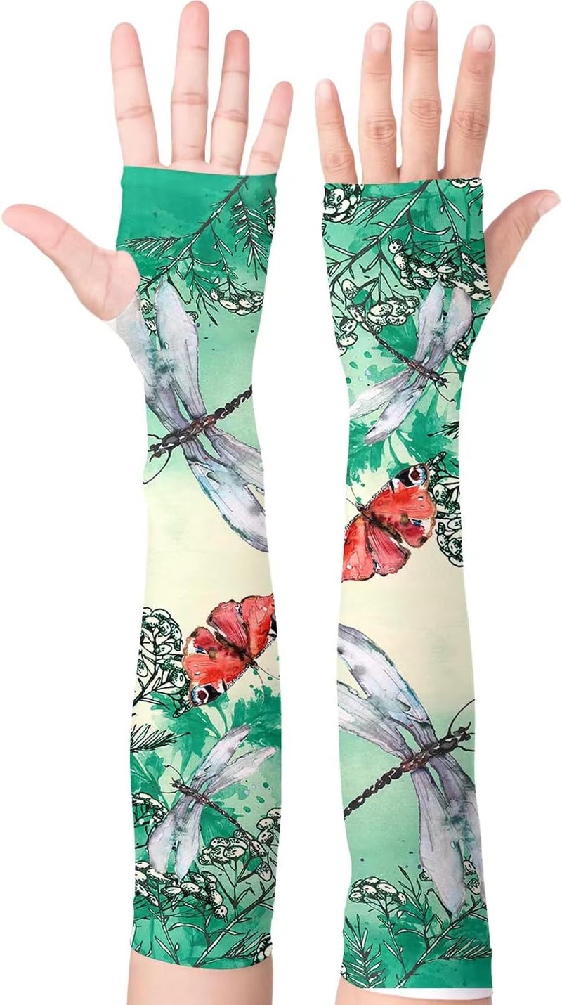 YPHCDO Store Gardening Sleeves Farm Sun Protection Arm Cooling Sleeves Thorn Proof Garden for Women Men with Thumb Hole - Image 1